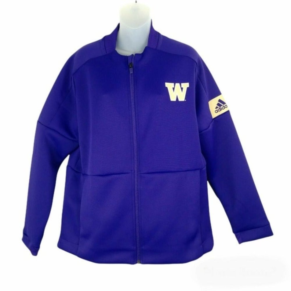 Adidas Washington Original Women's Locker Room Jacket Purple Color XL